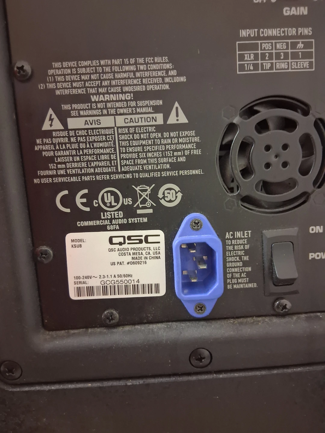 QSC KSUB Powered Subwoofer Speaker - photo 2