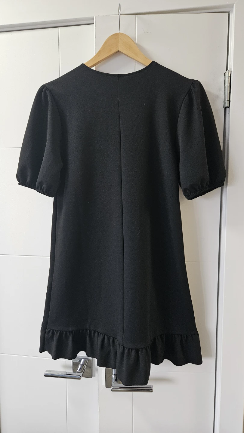 Zara Black Lace Collar Dress Size S - photo 2