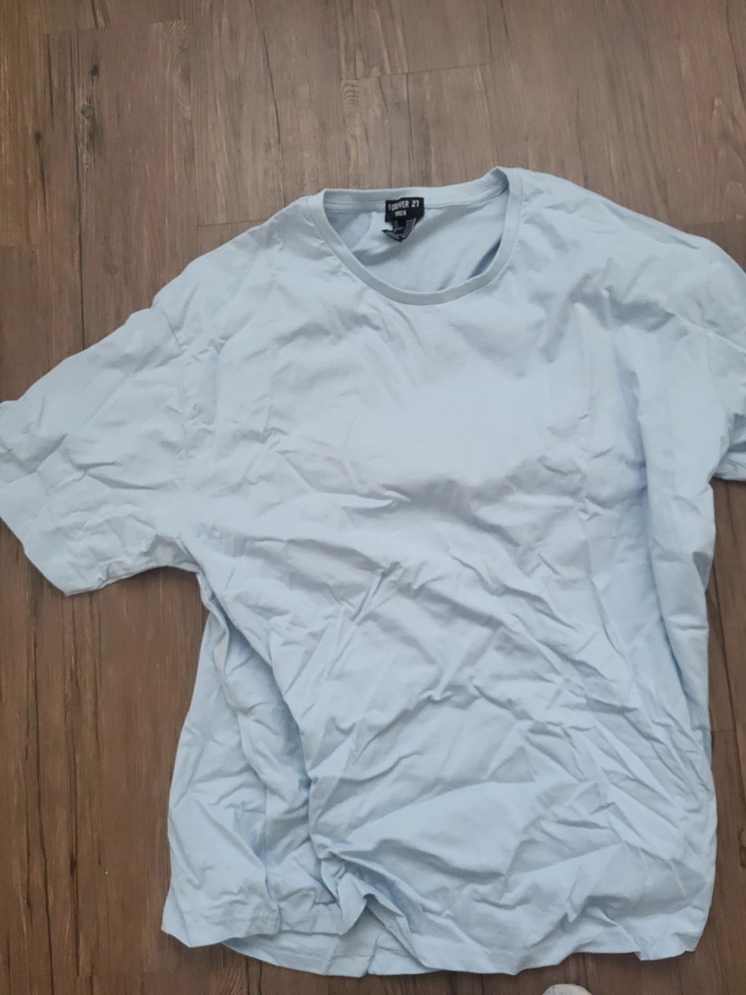 Forever 21 Men's Light Blue T-Shirt