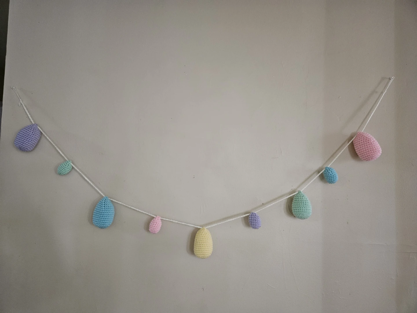 Crocheted Egg Garland