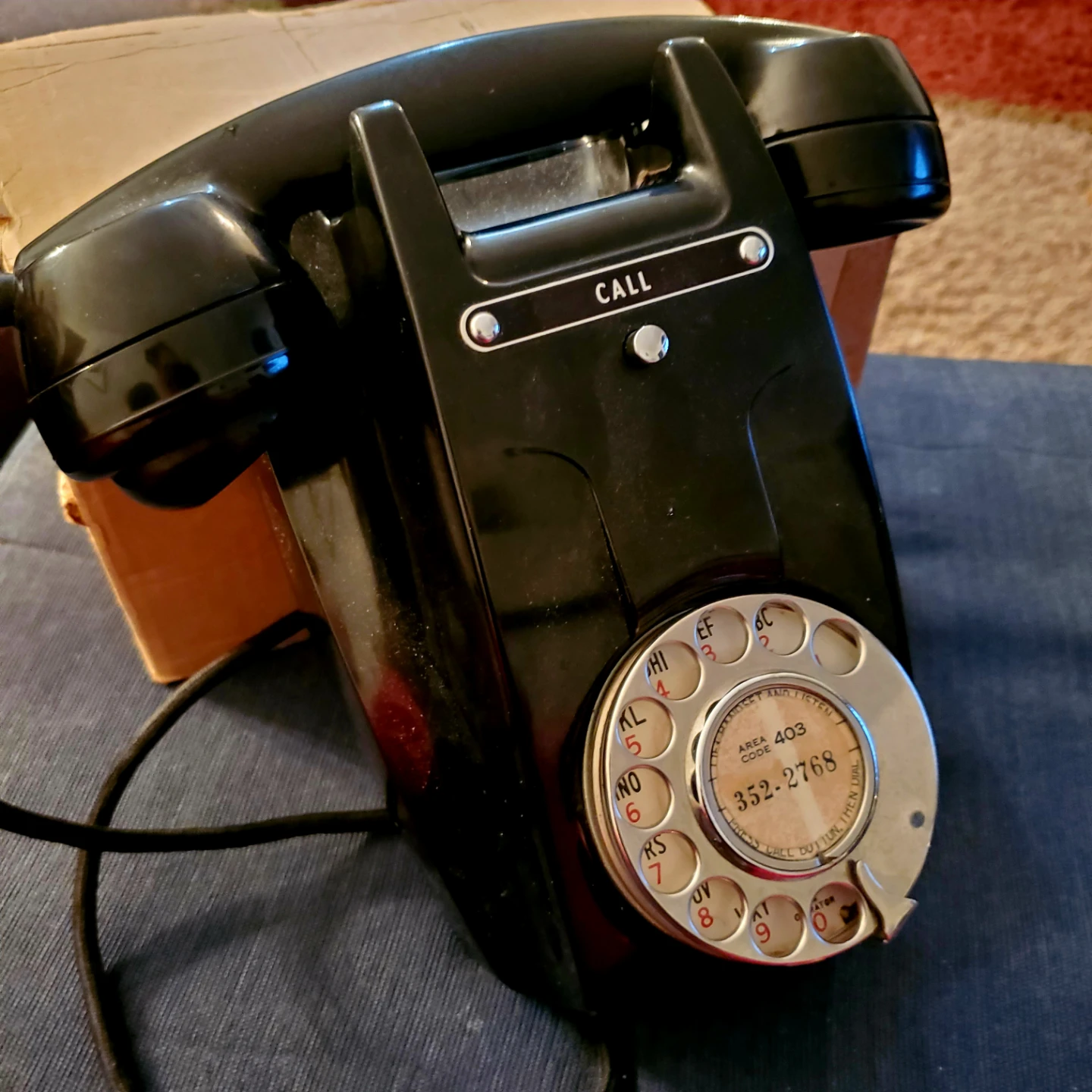 Rare Vintage 1950's Beetson Notts ETL Rotary Dial Telephone
