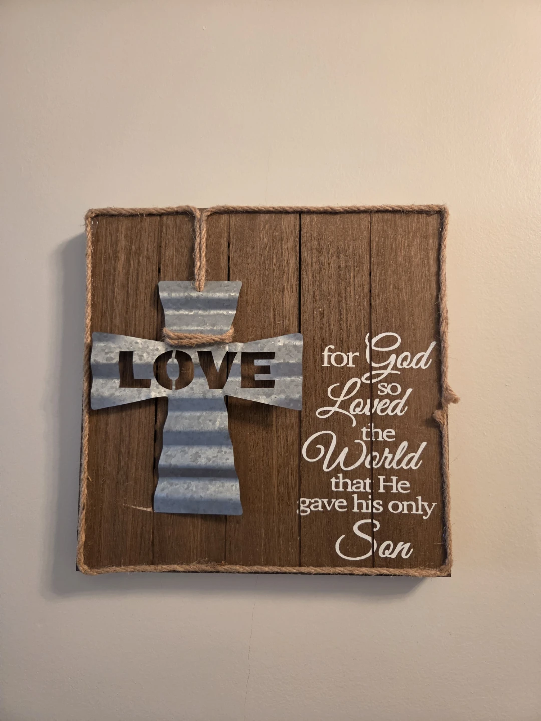 Wooden Cross Wall Art 🥕