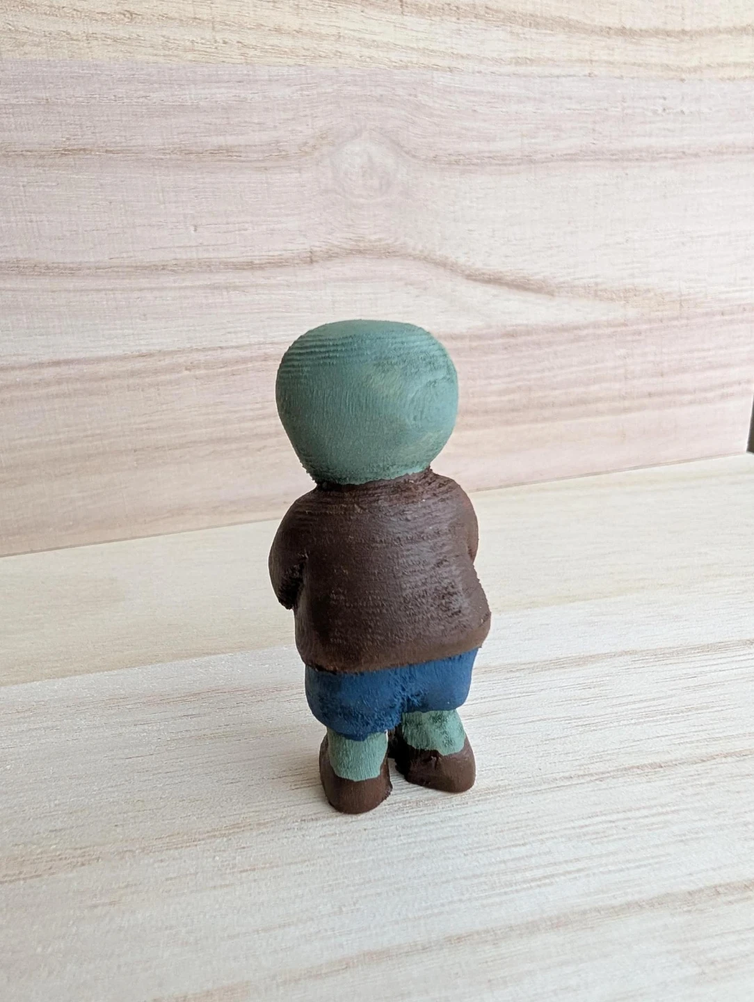 Plants vs. Zombies Wood carving  Zombie Figurine - photo 3