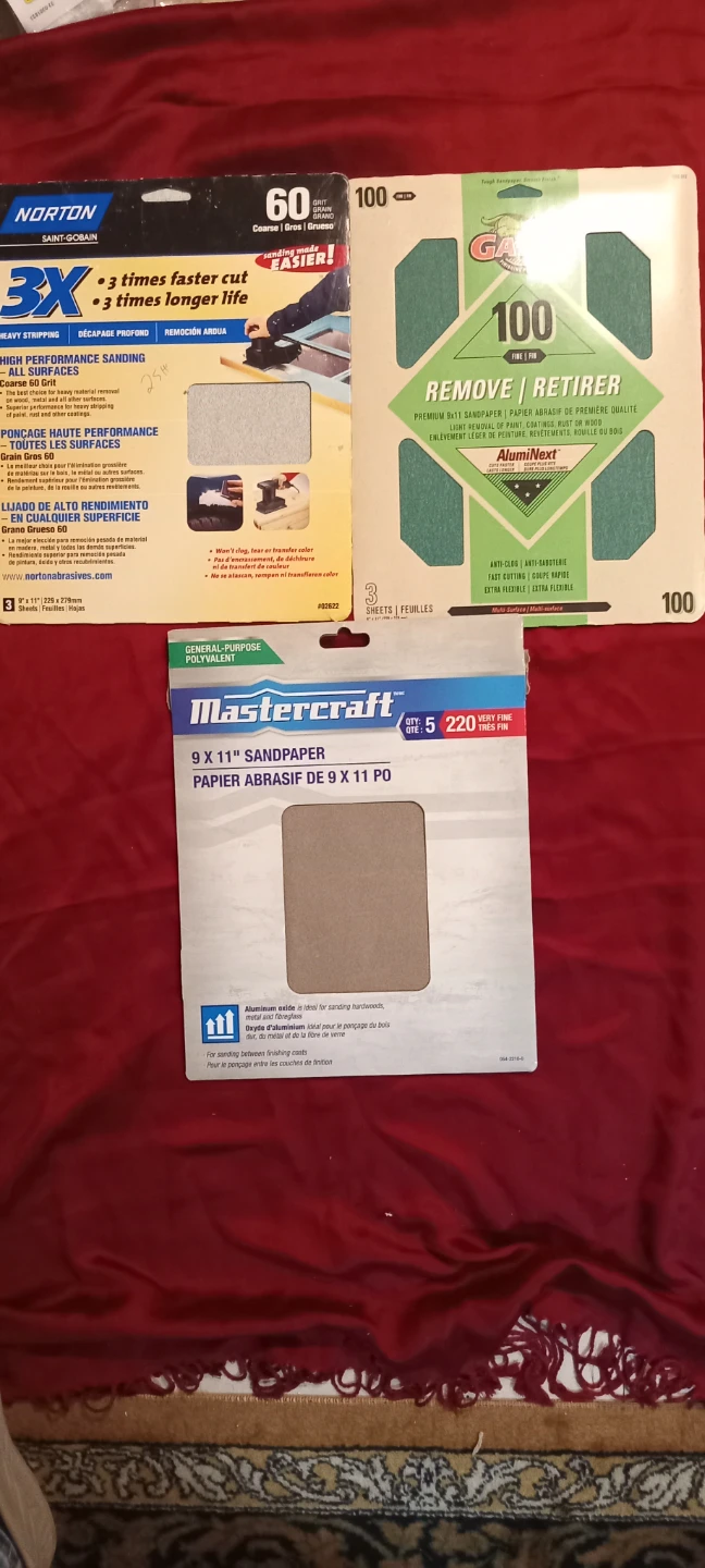 Mastercraft, Norton & Gator Sandpaper Lot