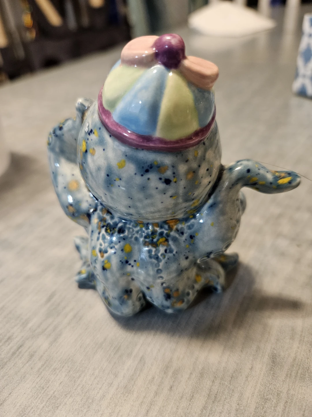 Ceramic Octopus Figurine with Hat - photo 2