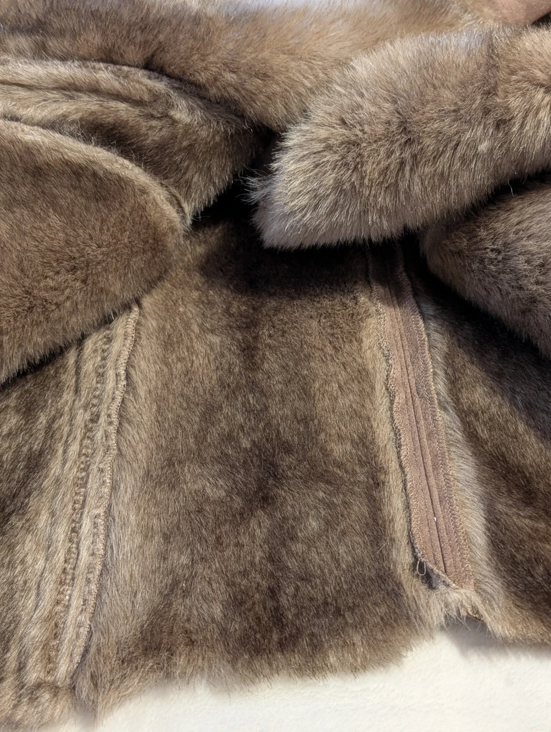 Johnston & Murphy Faux Fur Lined Suede Coat - XL - photo 4