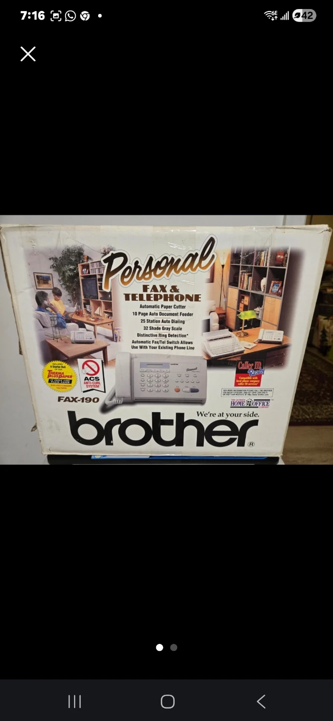 Brother Personal Fax Telephone FAX-190