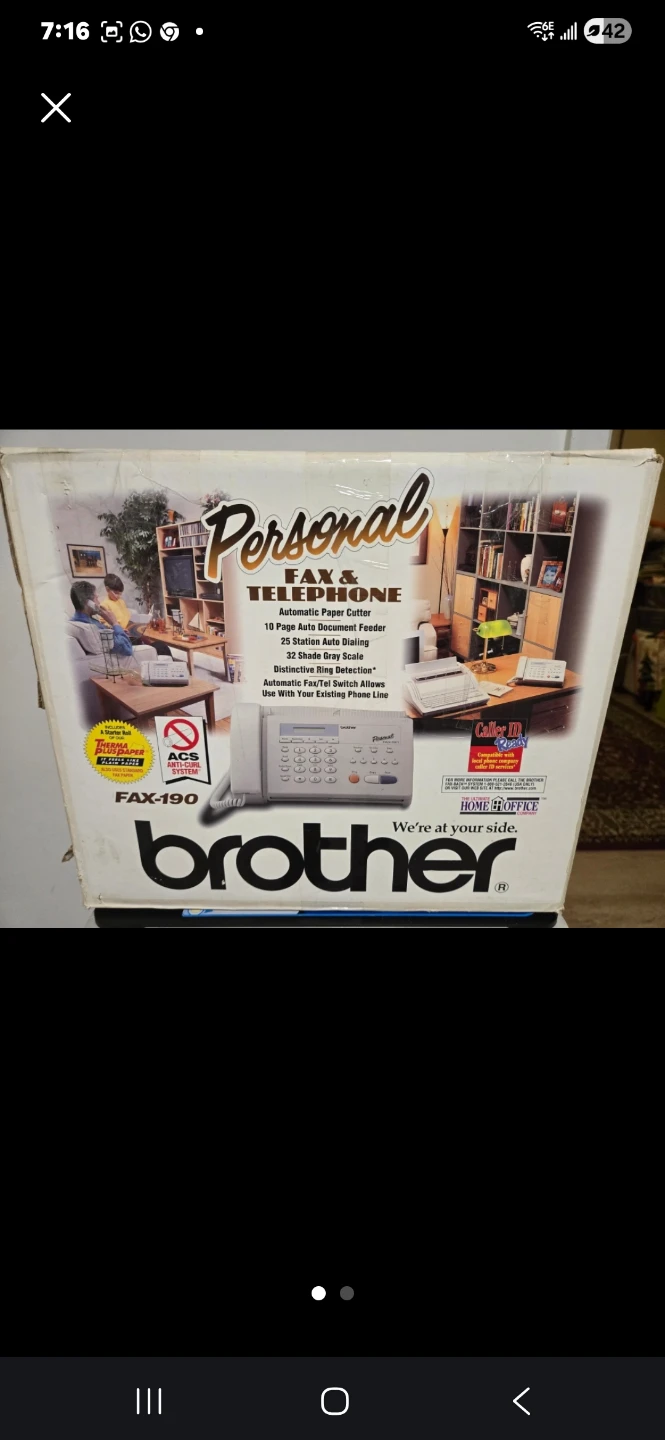 Brother Personal Fax Telephone FAX-190 - photo 3