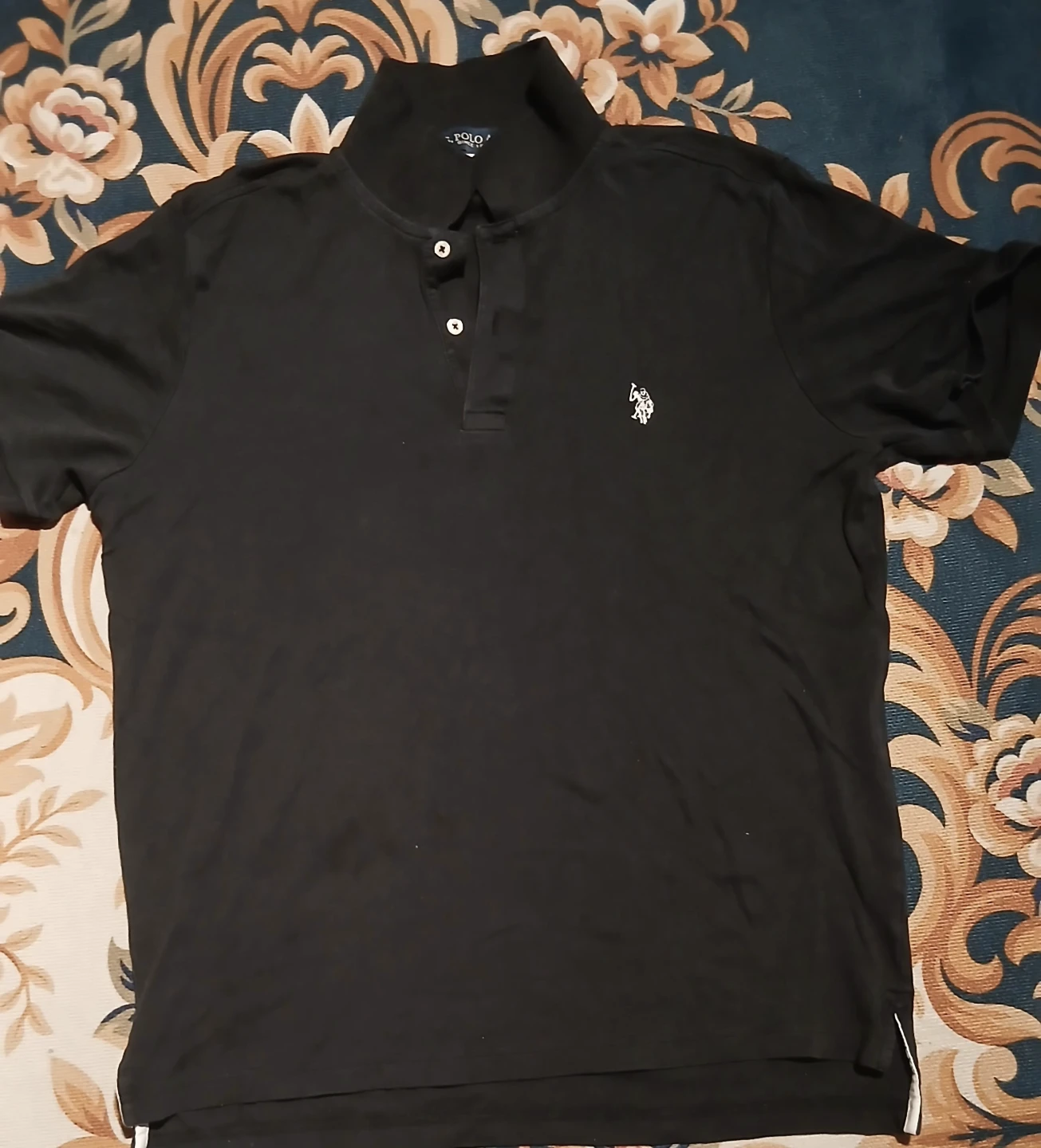 Chandail polo noir U.S. Polo Assn. grandeur L