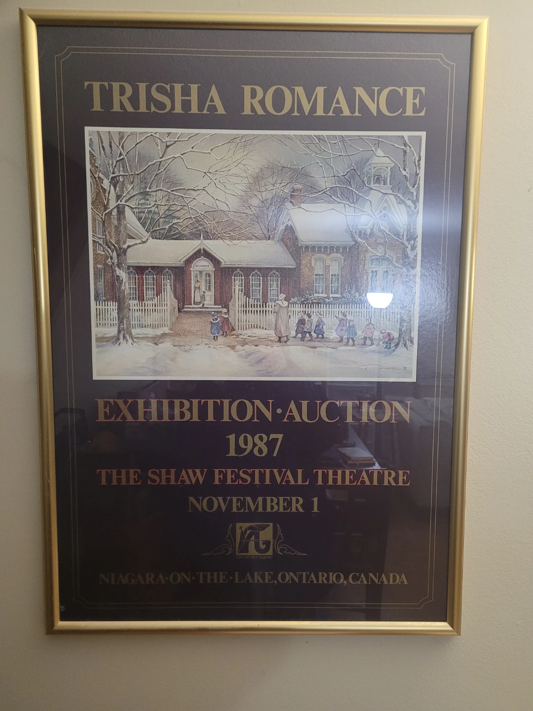 Trisha Romance Exhibition Auction Poster 1987