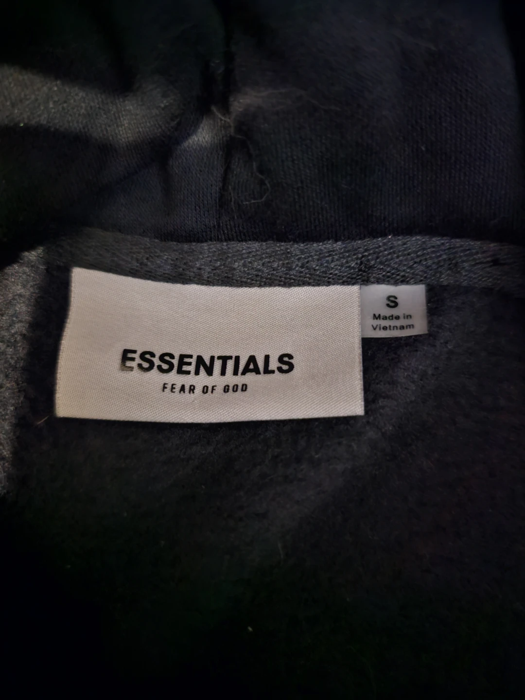 Essentials Fear of God Hoodie Size S Black - photo 2
