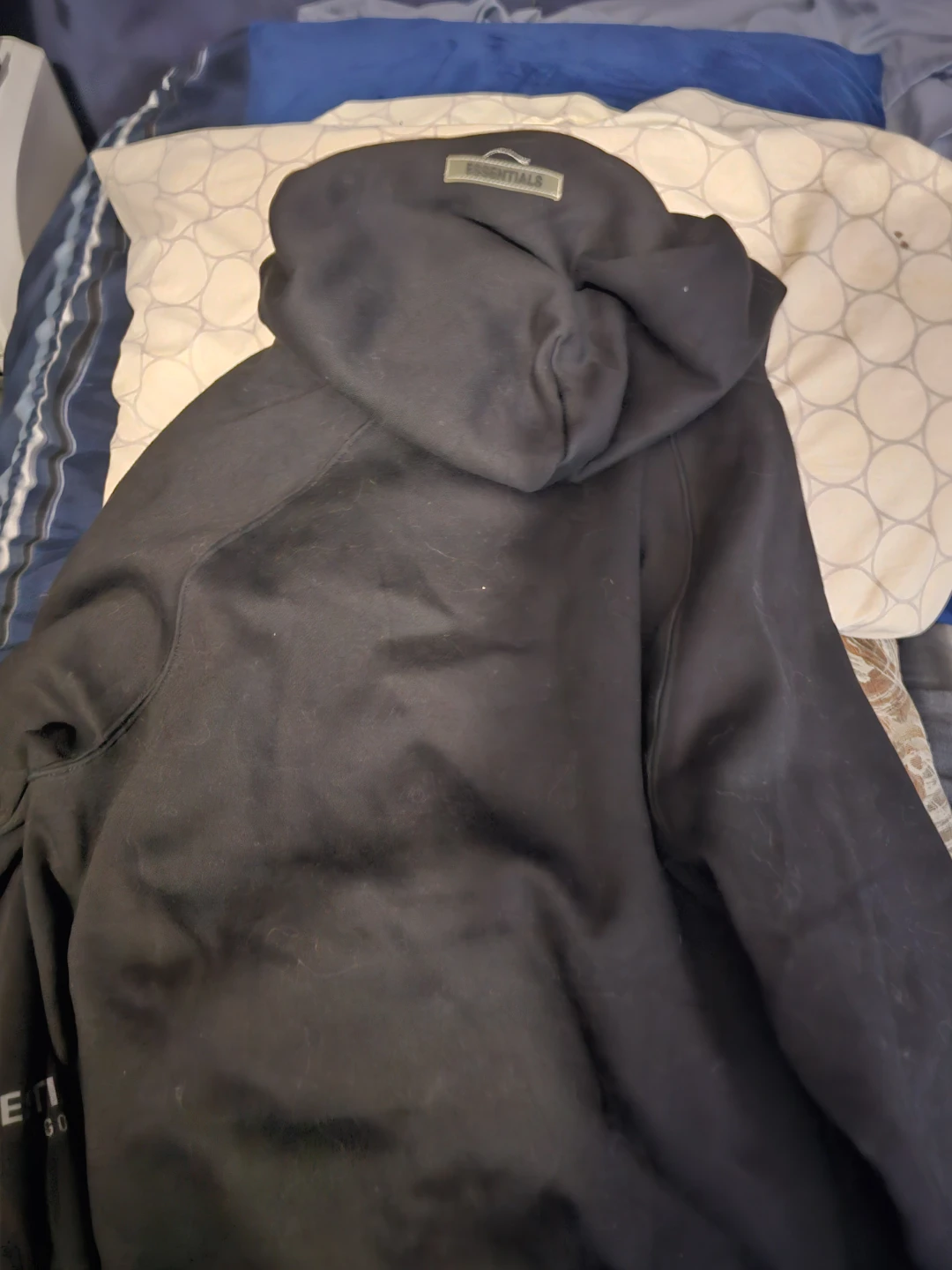 Essentials Fear of God Hoodie Size S Black - photo 3