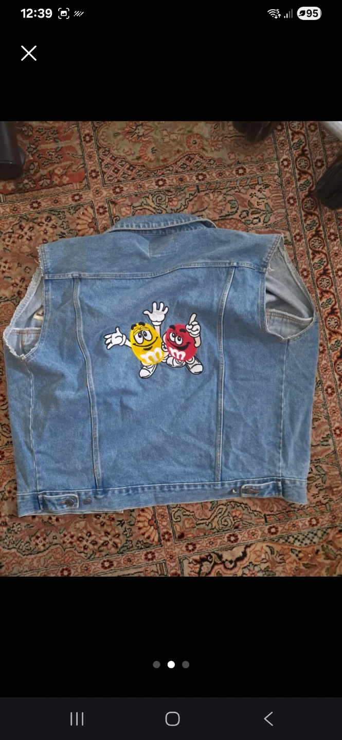 Vintage Planet Mars M&M's Denim Vest