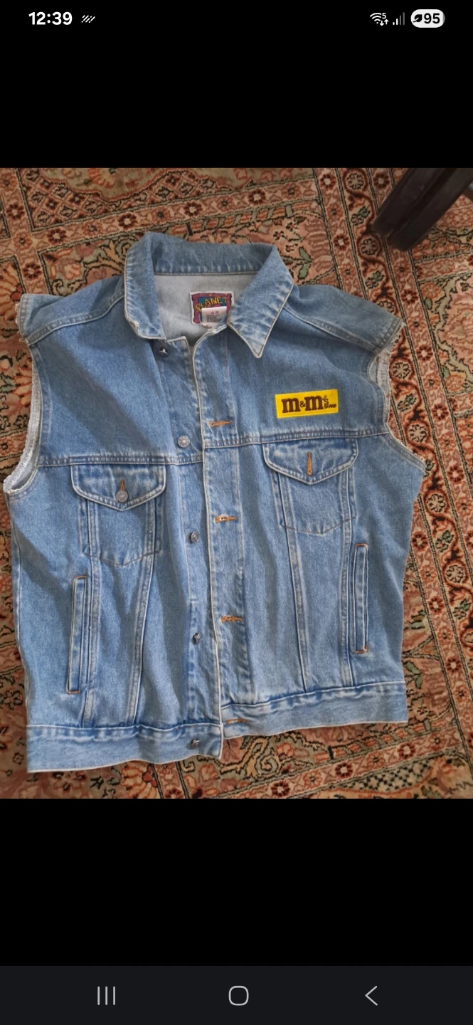 Vintage Planet Mars M&M's Denim Vest - photo 2