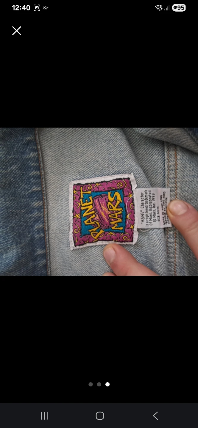 Vintage Planet Mars M&M's Denim Vest - photo 3