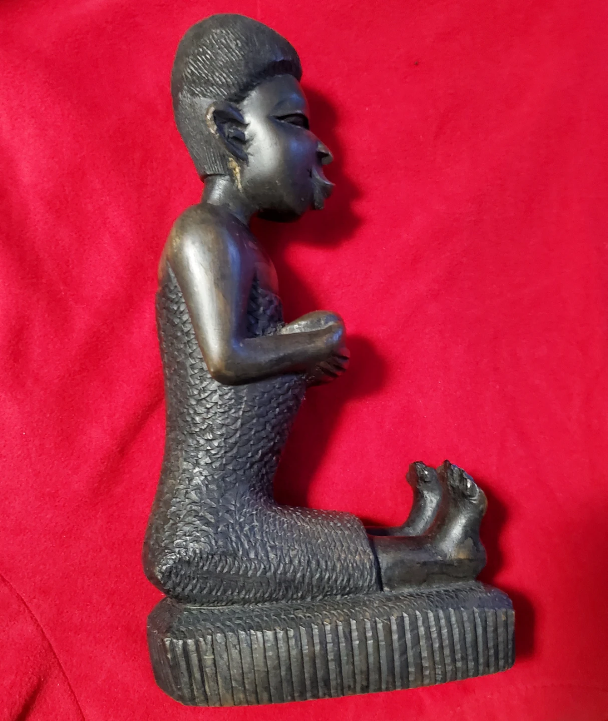 African Carved Ebony Figure (10") - photo 2