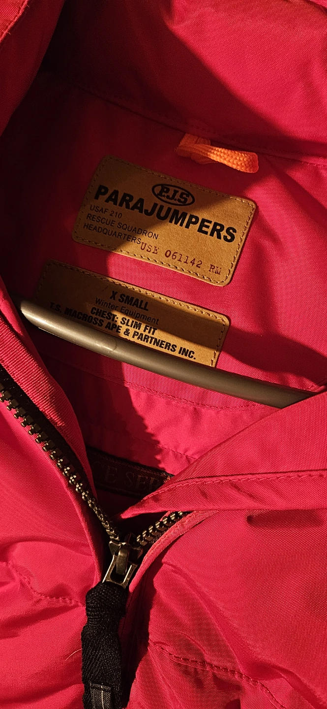 Parajumpers Red Down Winter Parka Jacket - X Small - photo 2