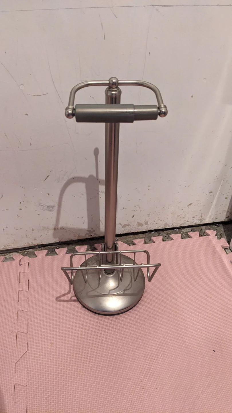 Freestanding Toilet Paper Holder with Storage