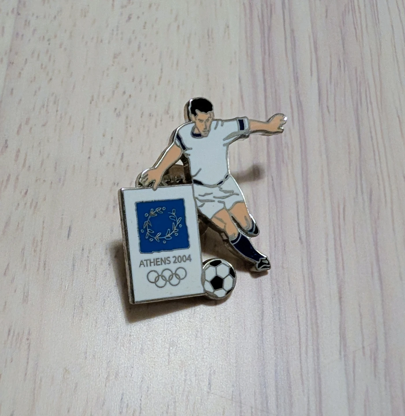 Brand New Athens 2004 Olympic Games Soccer Pin