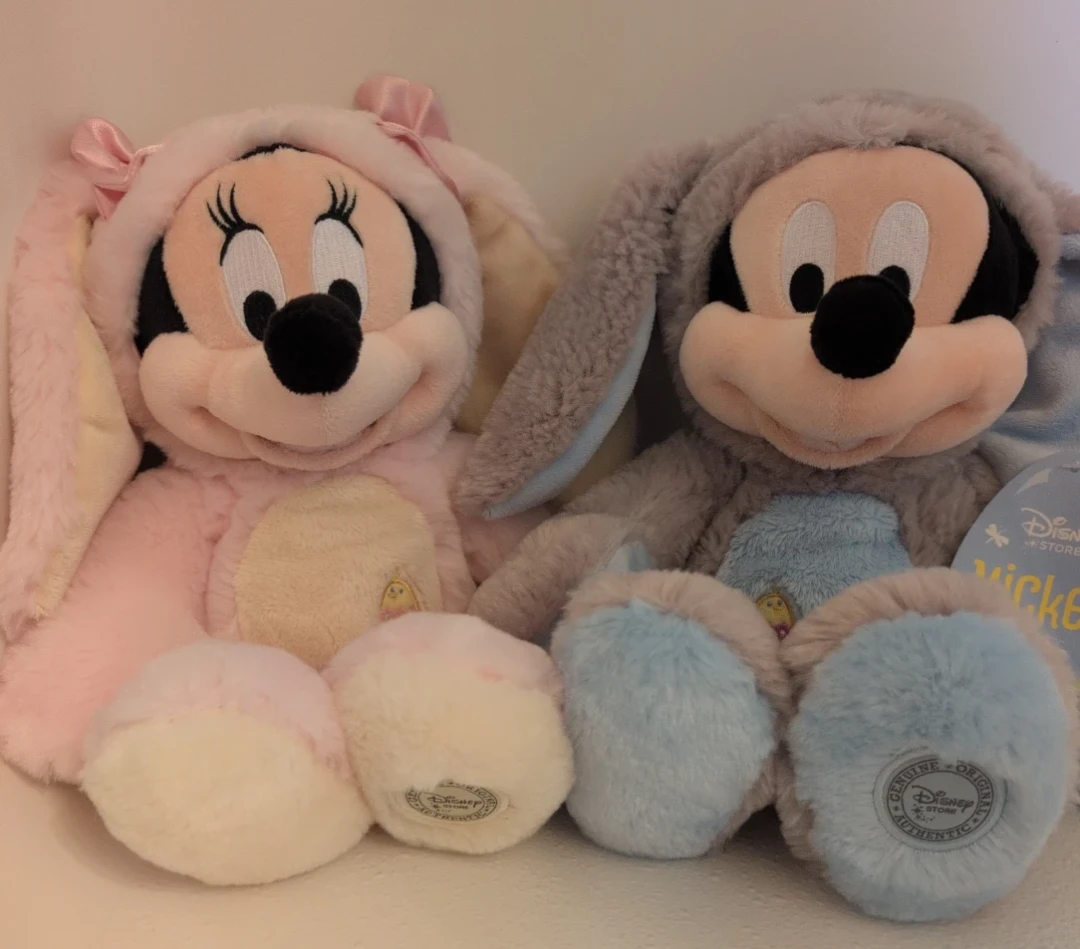 Disney Mickey and Minnie Mouse Easter Plush Toys