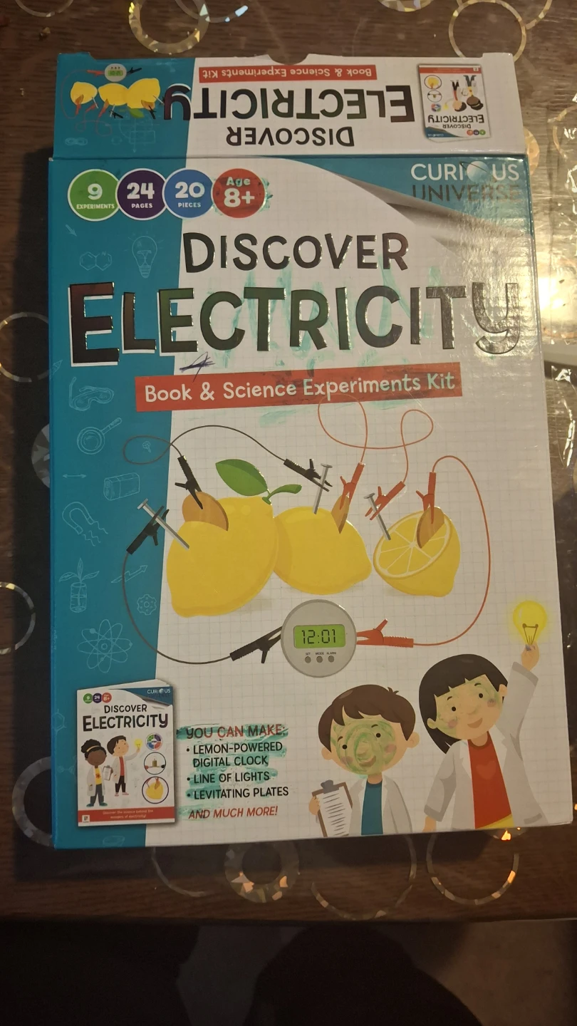 Discover Electricity Book & Science Experiments Kit