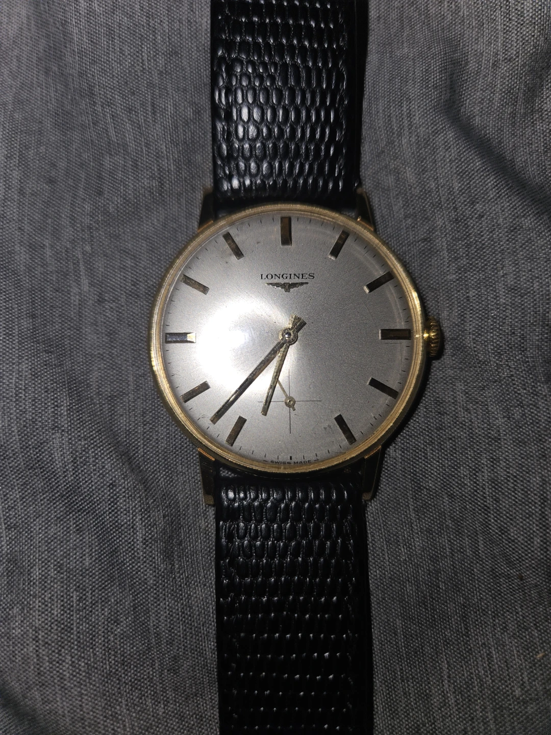 Vintage Longines Solid Gold 18k Manual Wind Men's Watch 33.5mm - photo 2