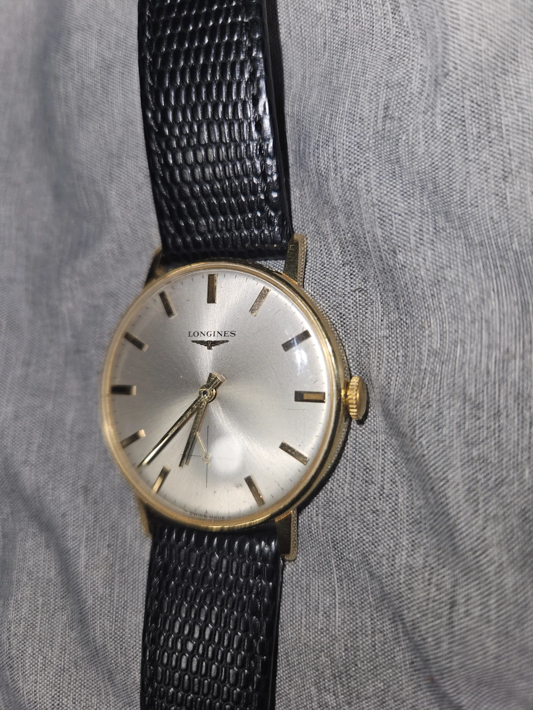 Vintage Longines Solid Gold 18k Manual Wind Men's Watch 33.5mm - photo 4