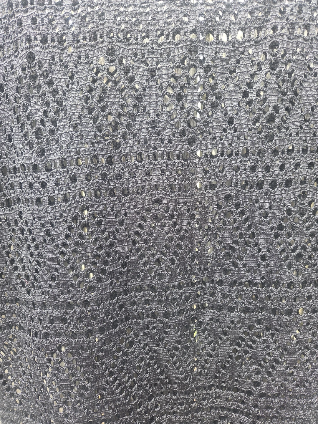 Black Crochet Mini Dress - photo 2