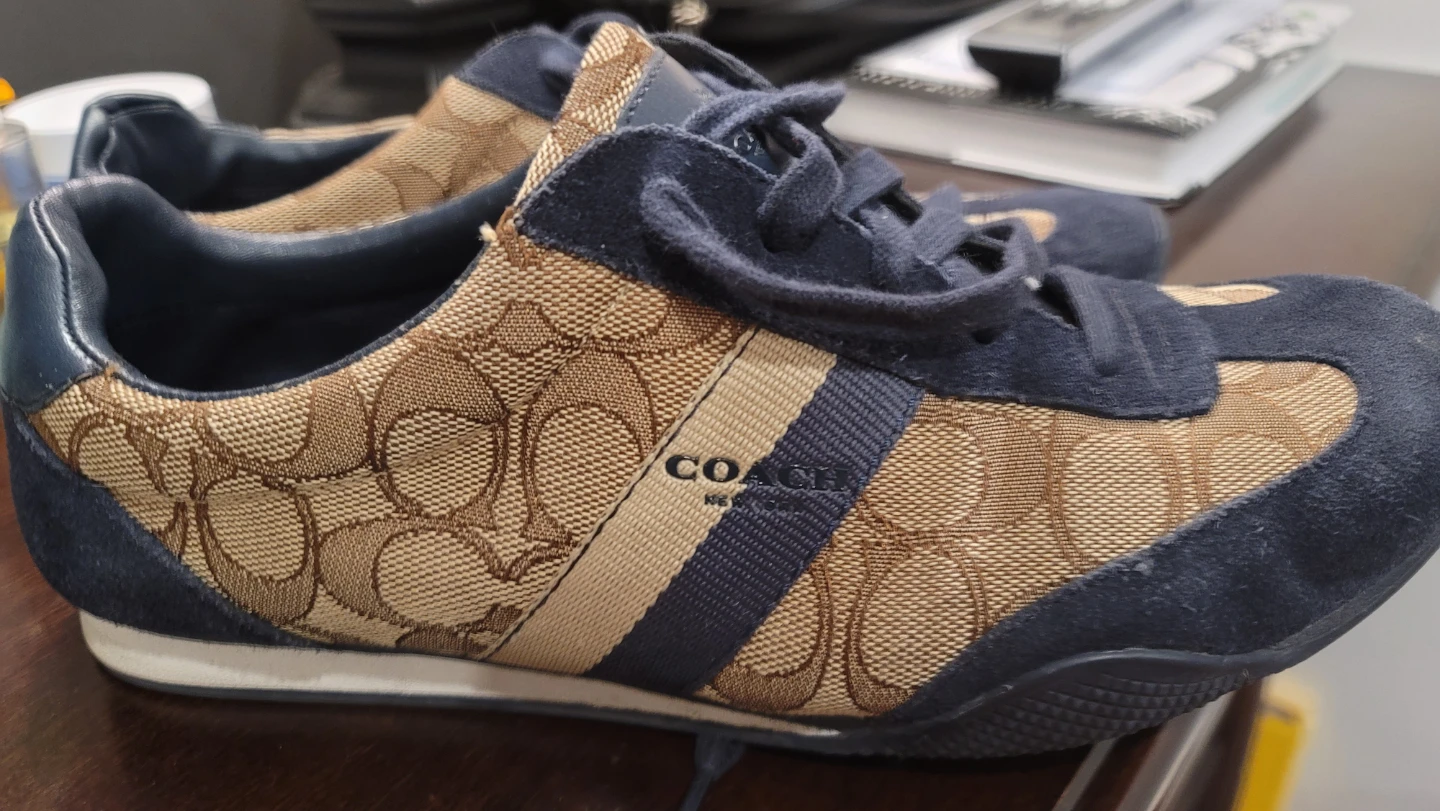 Coach Signature Canvas & Suede Sneakers - photo 2