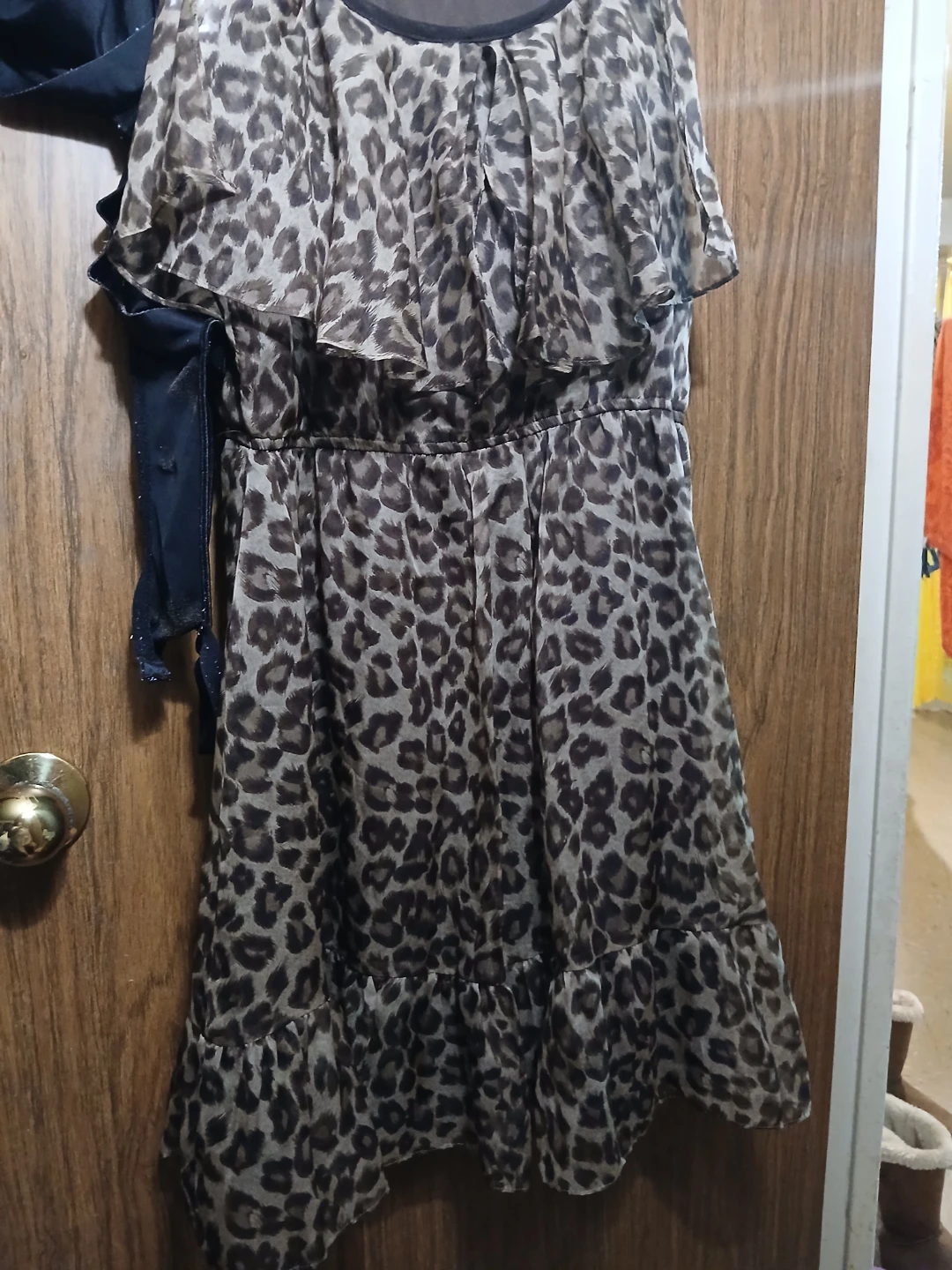 Beautiful leopard size 14 runs small