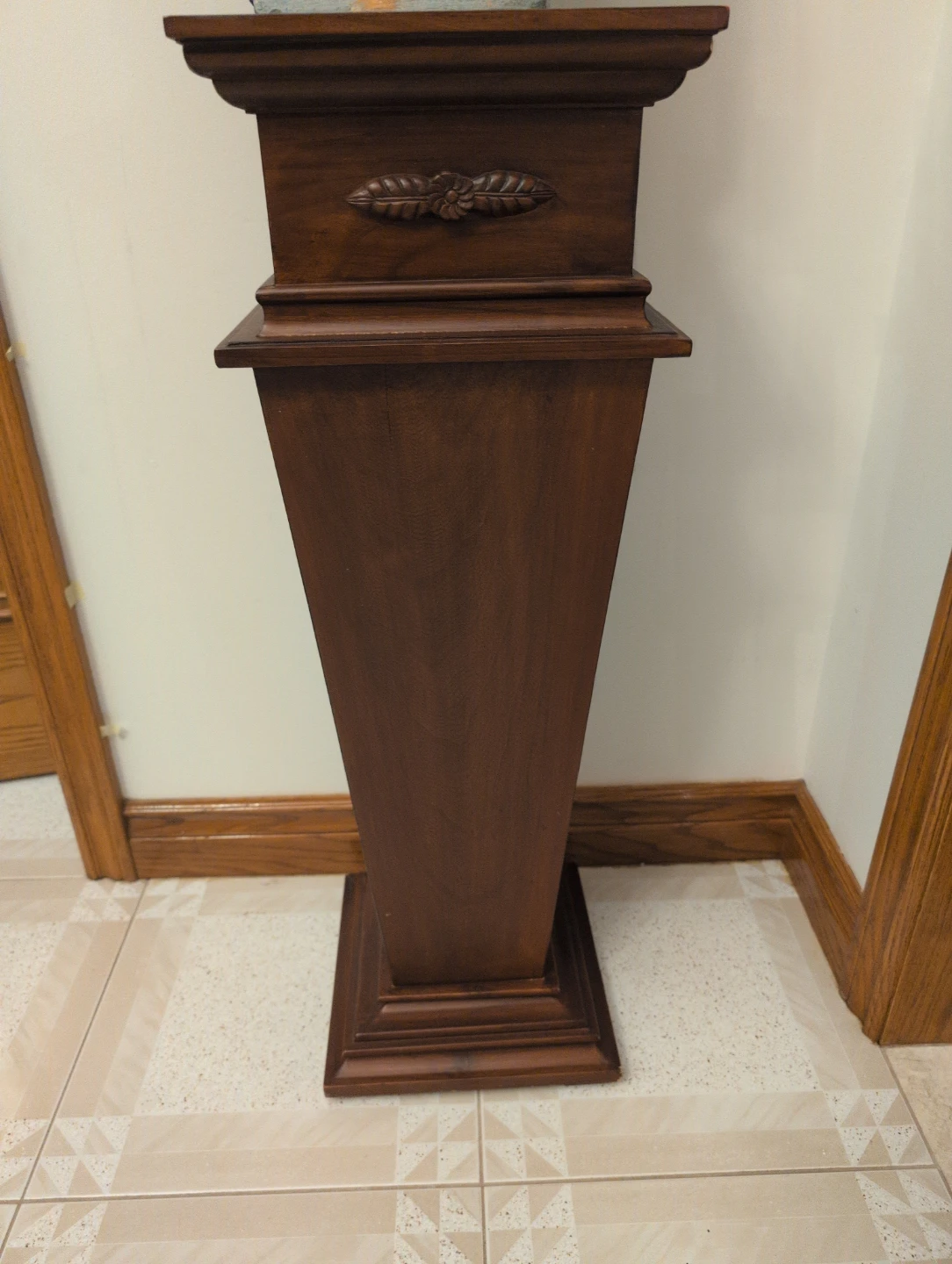Must go! Moving this week!Wooden Pedestal Stand