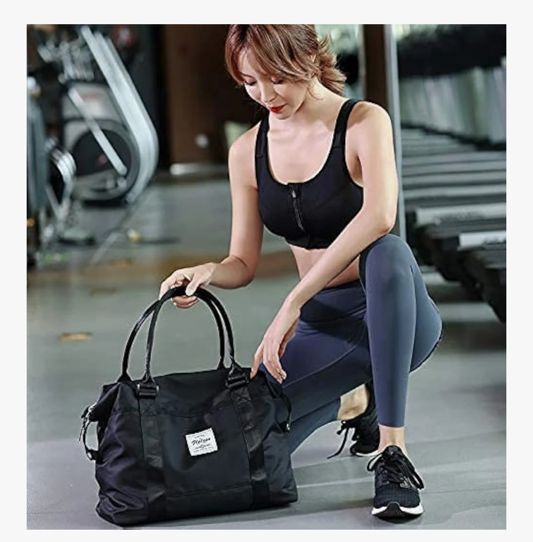 Black Duffel Bag with Multiple Pockets - photo 4