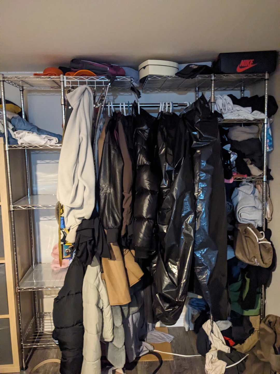 Amazon Basics Expandable Closet Organizer - Chrome