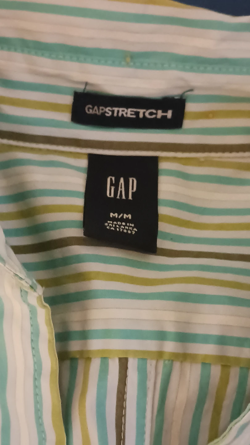 GAP Striped Button-Up Shirt - photo 2
