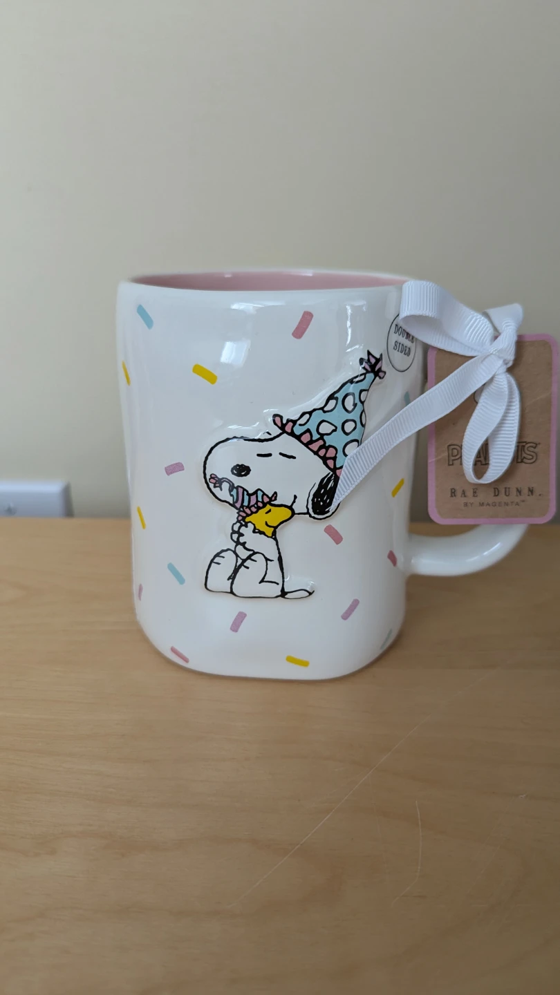 Rae Dunn x Peanuts Happy Birthday Snoopy Mug