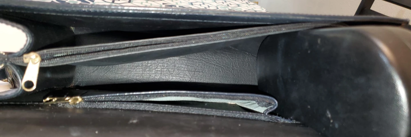 Navy Blue Leather Handbag - photo 3