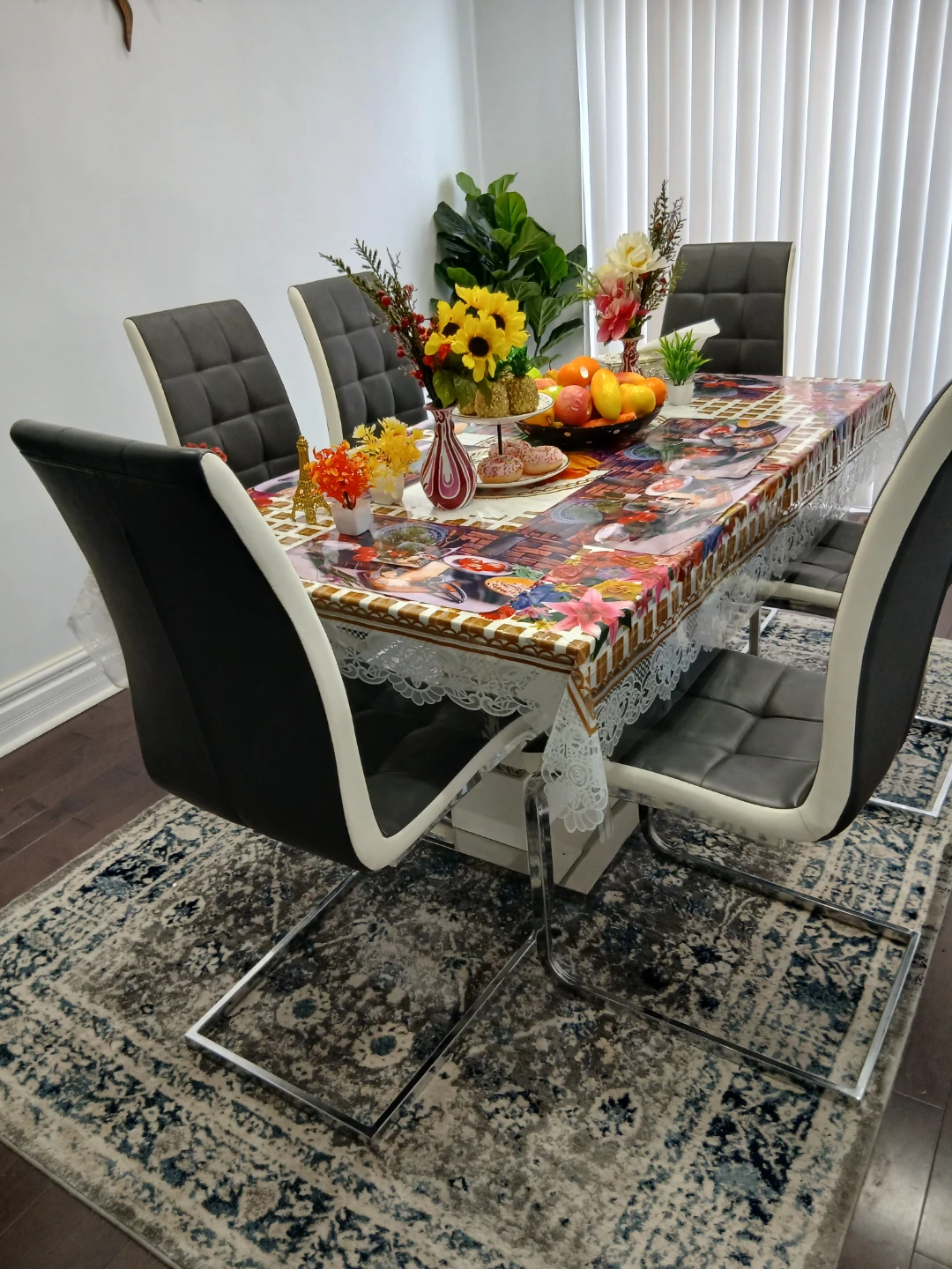 Set of 6 modern dining chairs - photo 2