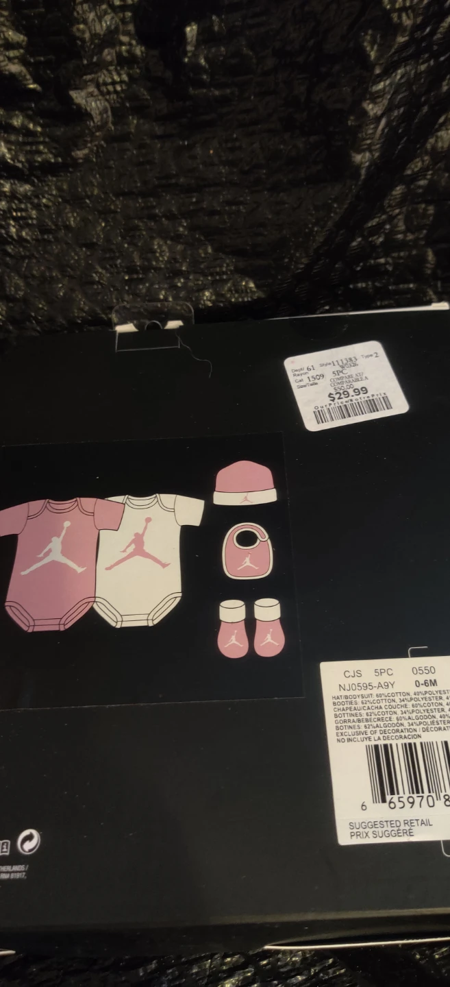 Jordan 5-Piece Baby Set Newborn 0-6 Months - photo 3