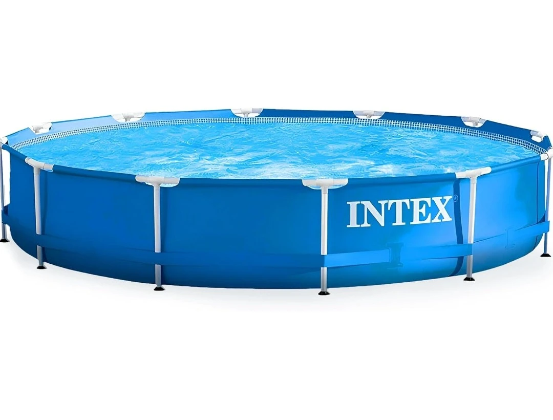 Intex Metal Frame 12 ft x 30 in Round Above Ground swimming po