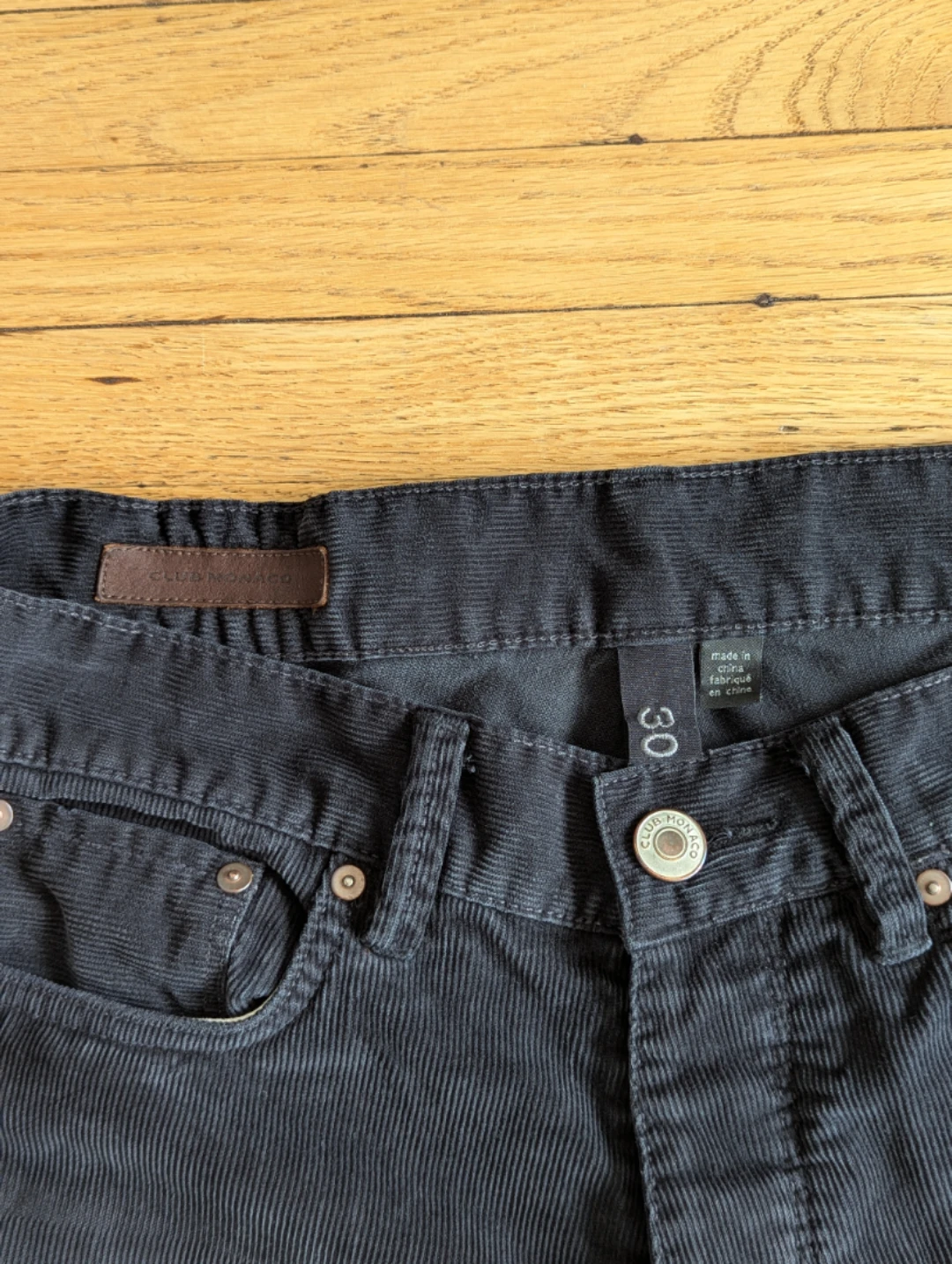 Club Monaco Black Corduroy Pants - photo 3