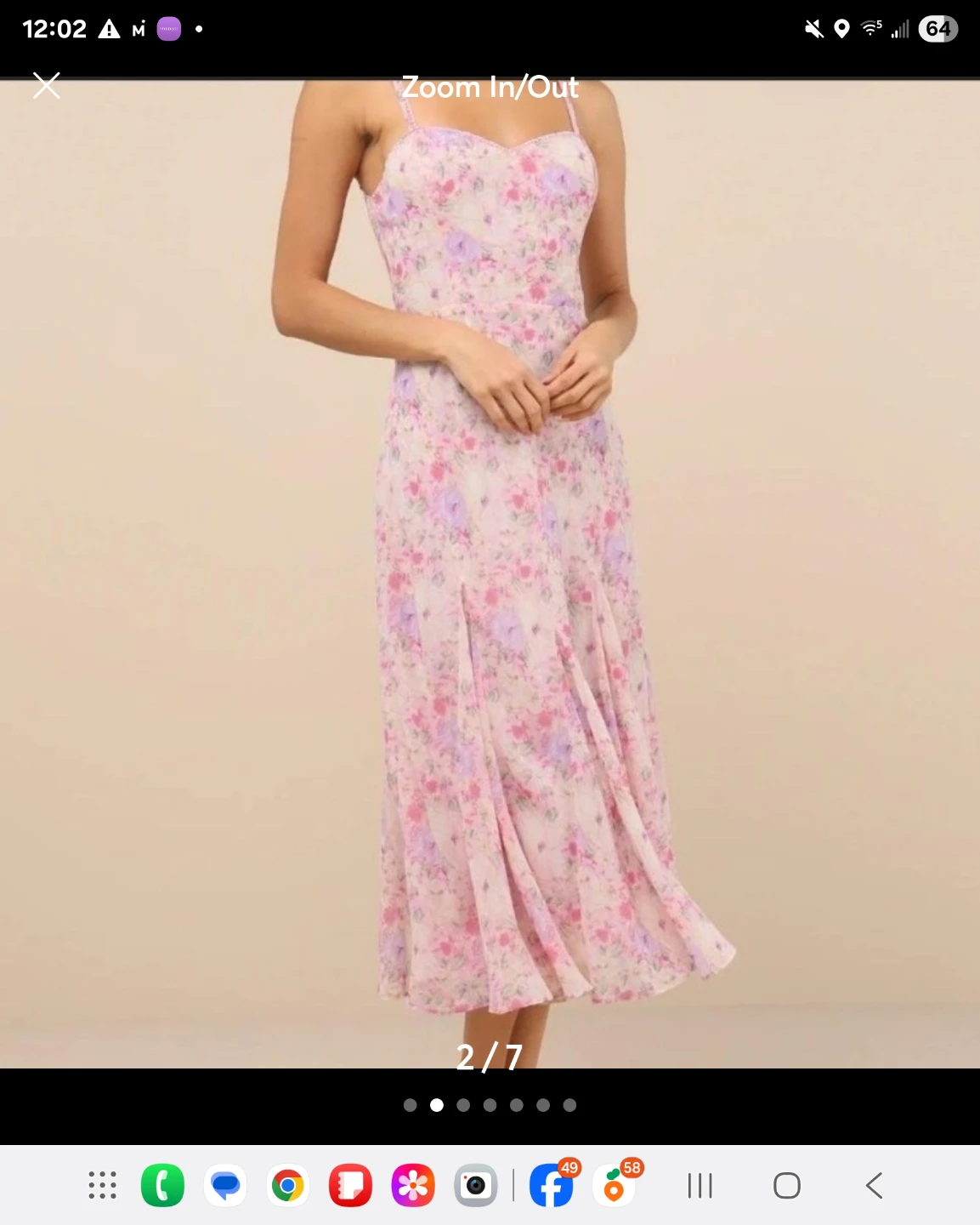 Lulus floral dress size xs. Fits like 00. Fits tight on torso.