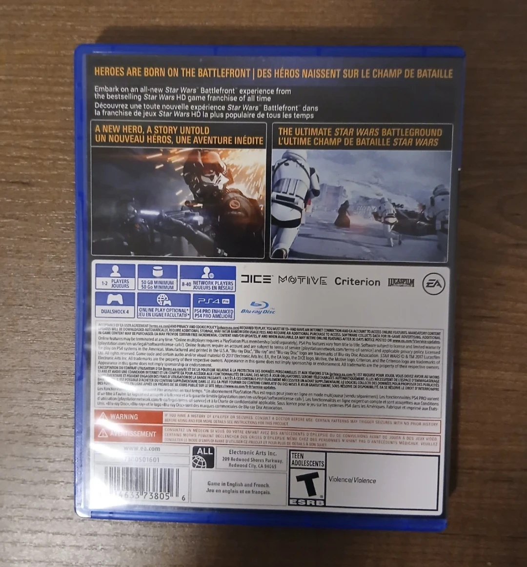Star Wars Battlefront II PS4 Video Game - photo 3