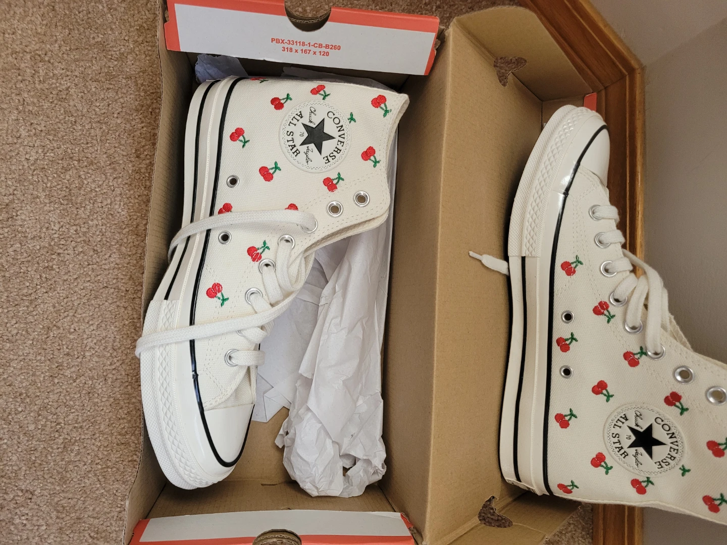 Converse Chuck Taylor All Star High Top Cherry Print Shoes - photo 2