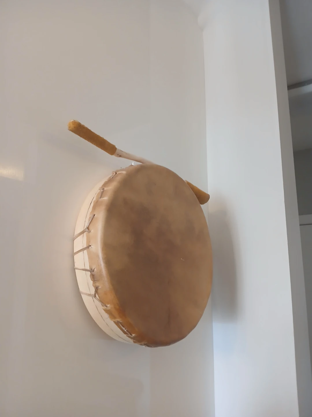 Handheld Dear Hide Drum with Mallet