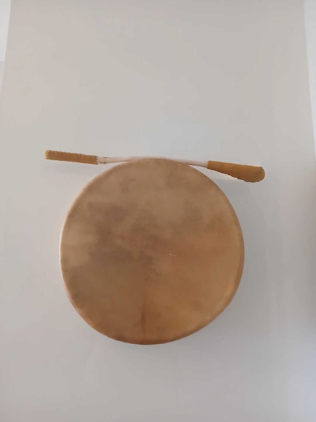 Handheld Dear Hide Drum with Mallet - photo 2