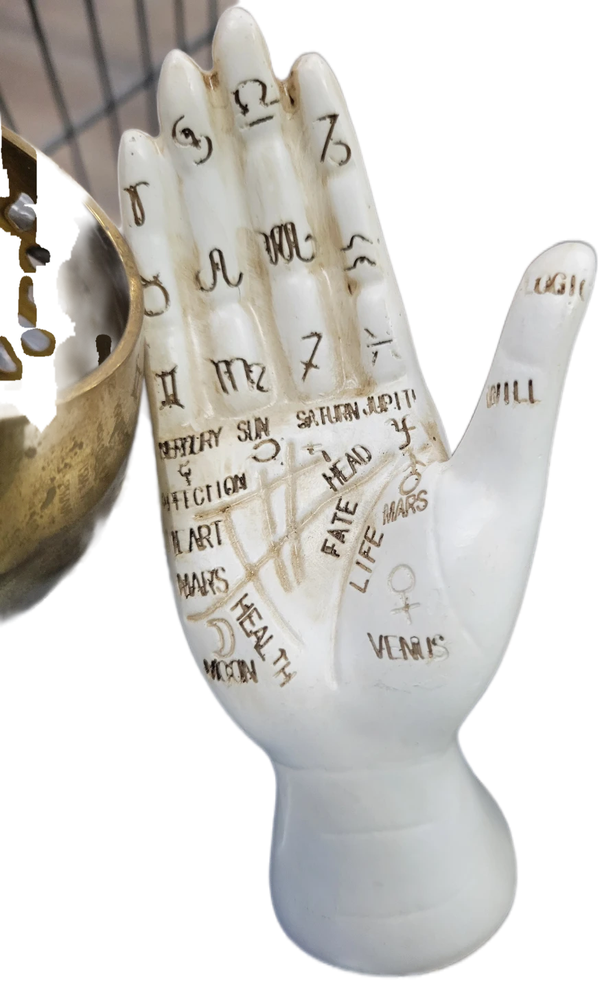 Palmistry Hand Model with Astrology Symbols - photo 2