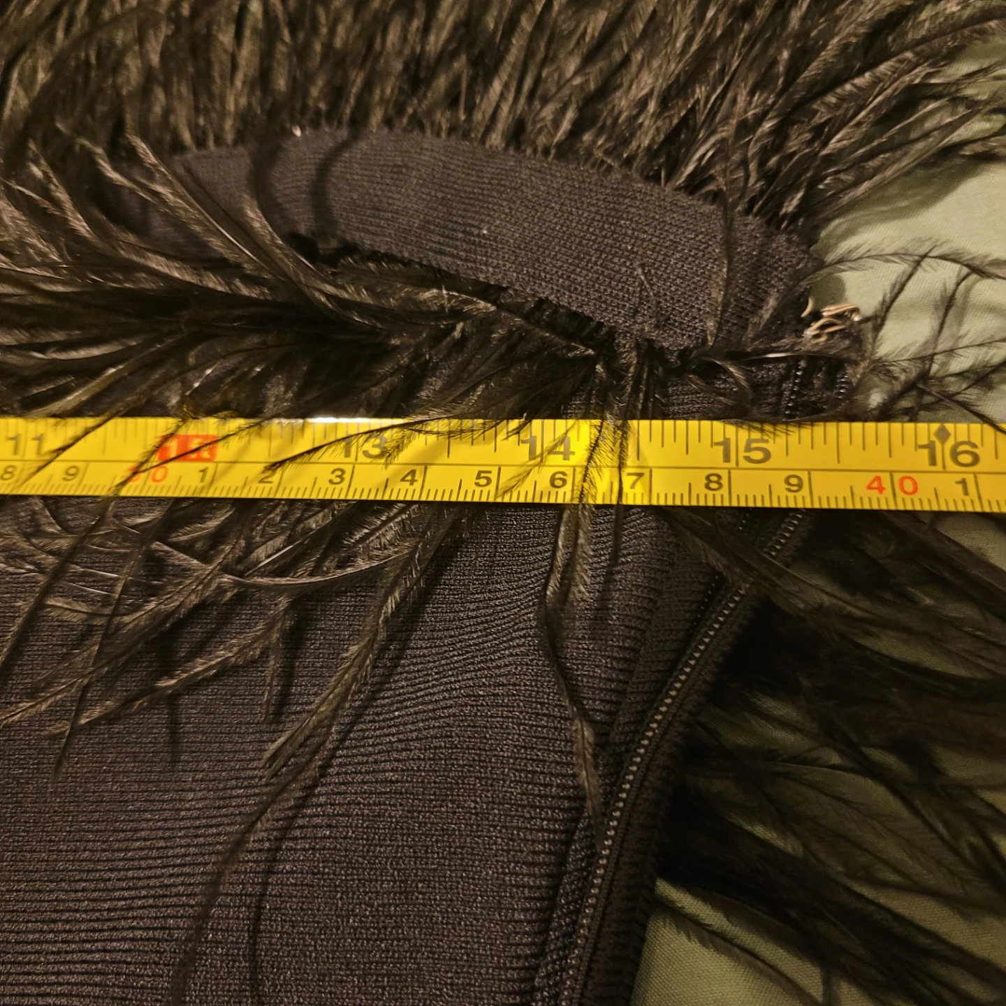 Staud Black Feather Trim Dress medium - photo 5
