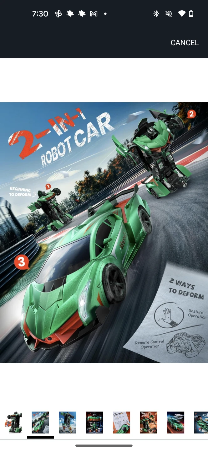 Veenix V992 Transform RC Robot Car