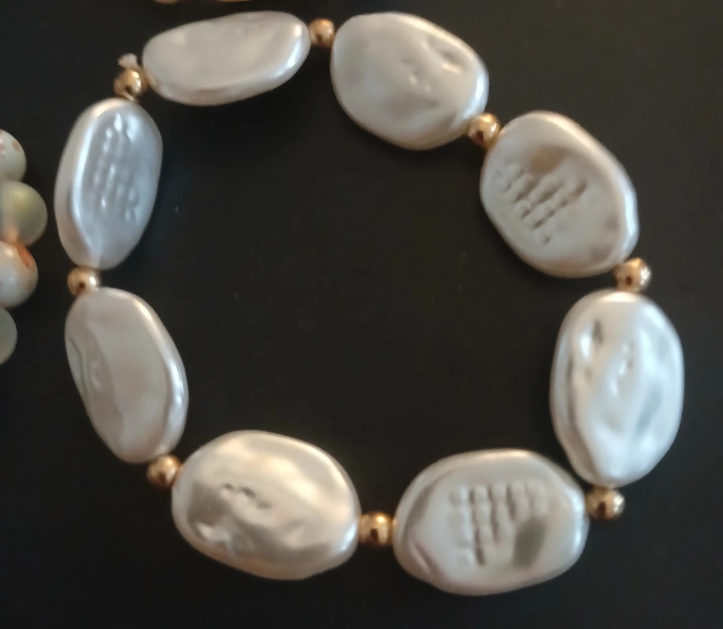Set of 3 Beaded Bracelets - Pearl and Stone Mix - photo 5