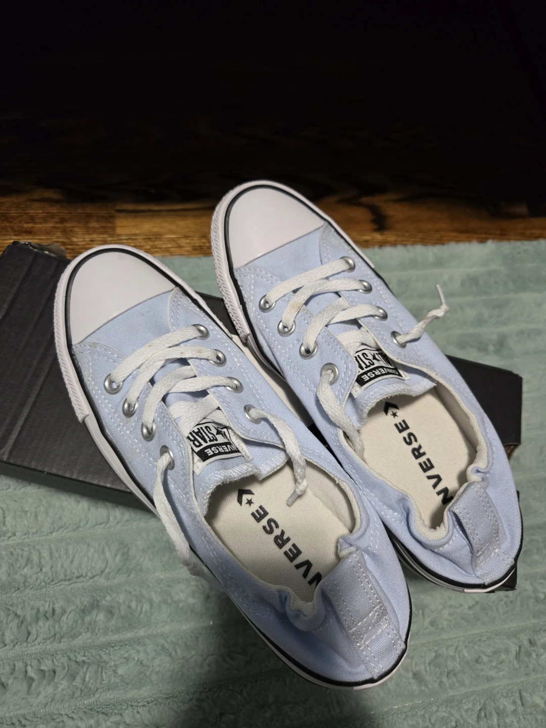 Light Blue Converse Shoreline Slip